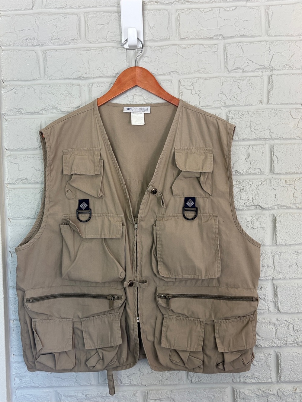 Vintage Columbia Fishing Utility Vest Size Large/Extra Large